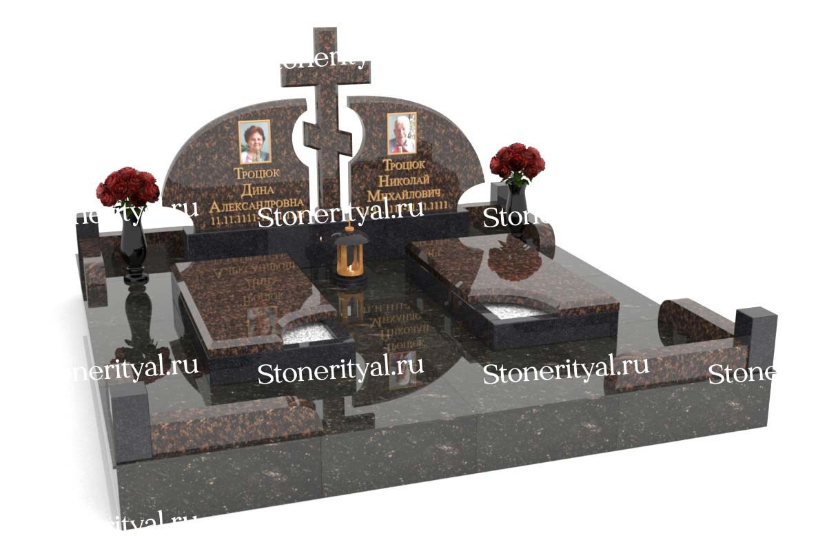 Семейные памятники. Изготовление и установка памятников в Москве и МО