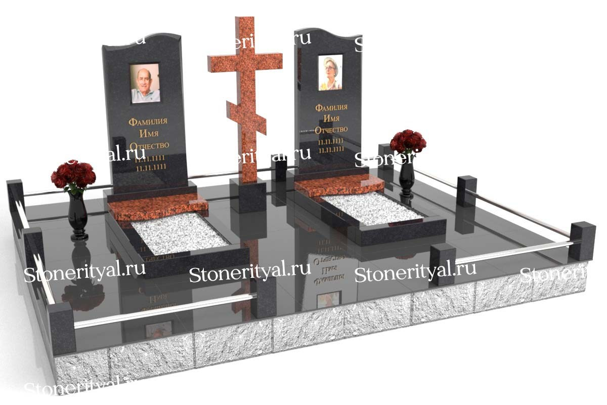 Семейные памятники. Изготовление и установка памятников в Москве и МО