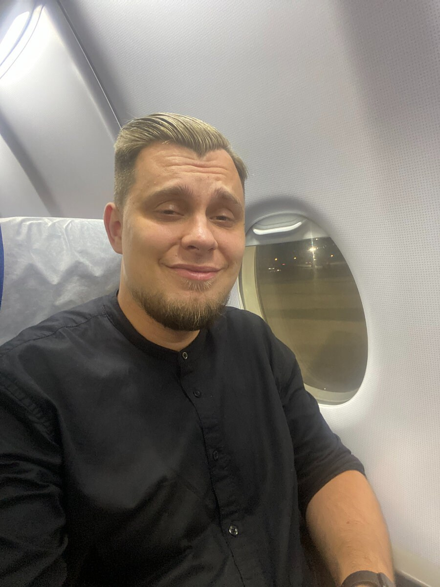 Селфи из самолета Москва Петербург