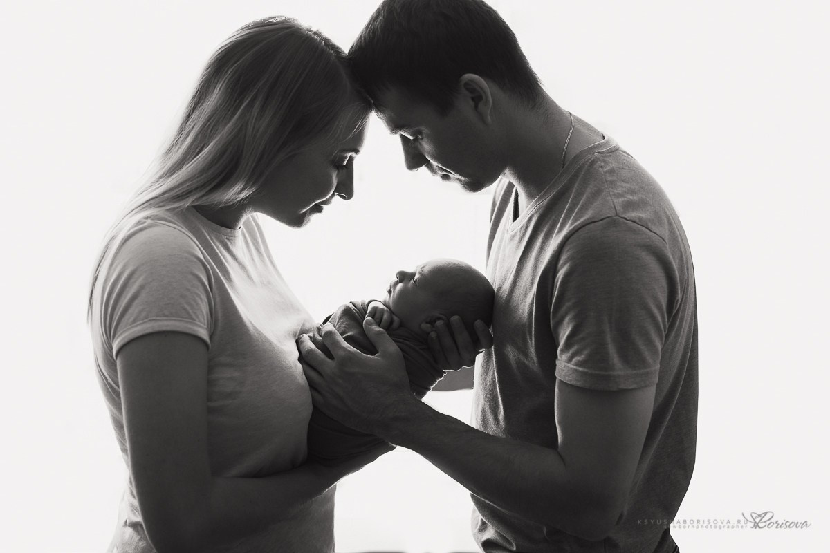 Фото с Родителями (ньюборн). Фотограф новорожденных в Магнитогорске Ксюша Борисова