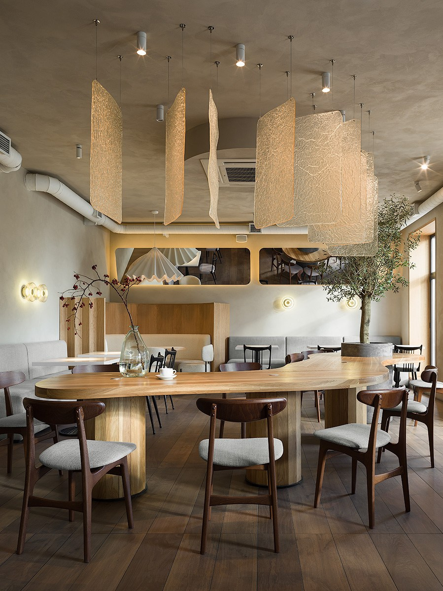 EMBER Cafe in Saratov Russia designed by QUADRUM STUDIO