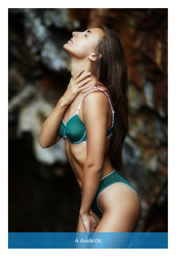 4 награды за фотосессию в белье, полученные на конкурсах Viewbug с 2020 по 2025 года
