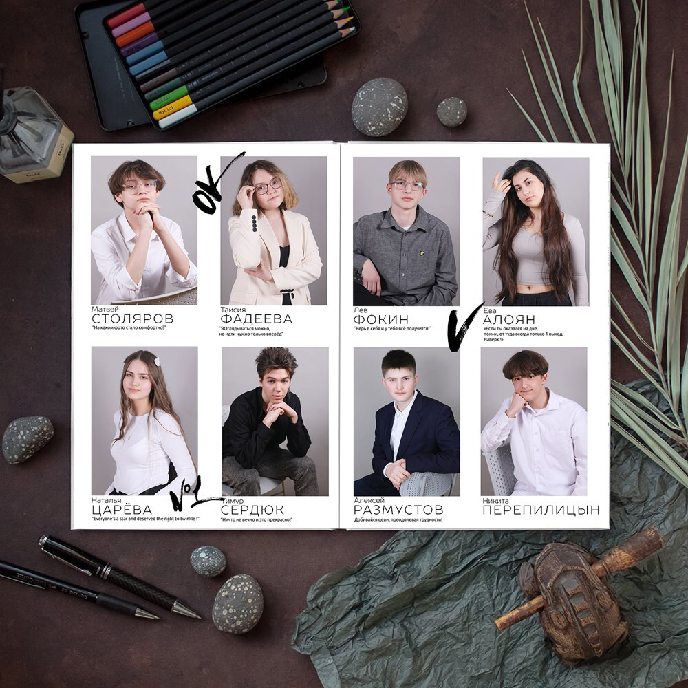 АЛЬБОМ 10 разворотов (20 страниц) ШКОЛА. Школьный фотограф Олеся Галатова