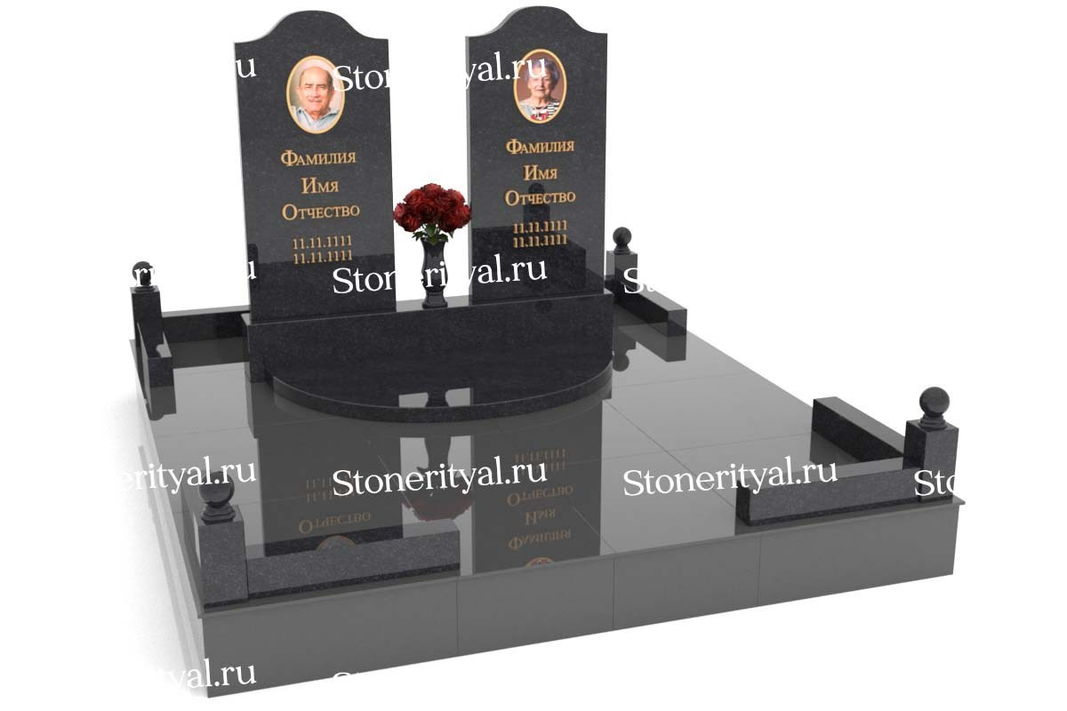 Семейные памятники. Изготовление и установка памятников в Москве и МО