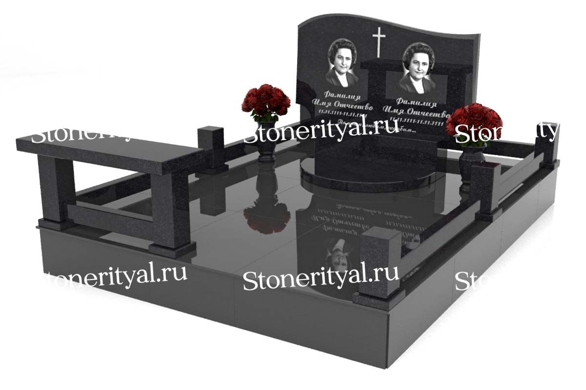 Семейные памятники. Изготовление и установка памятников в Москве и МО