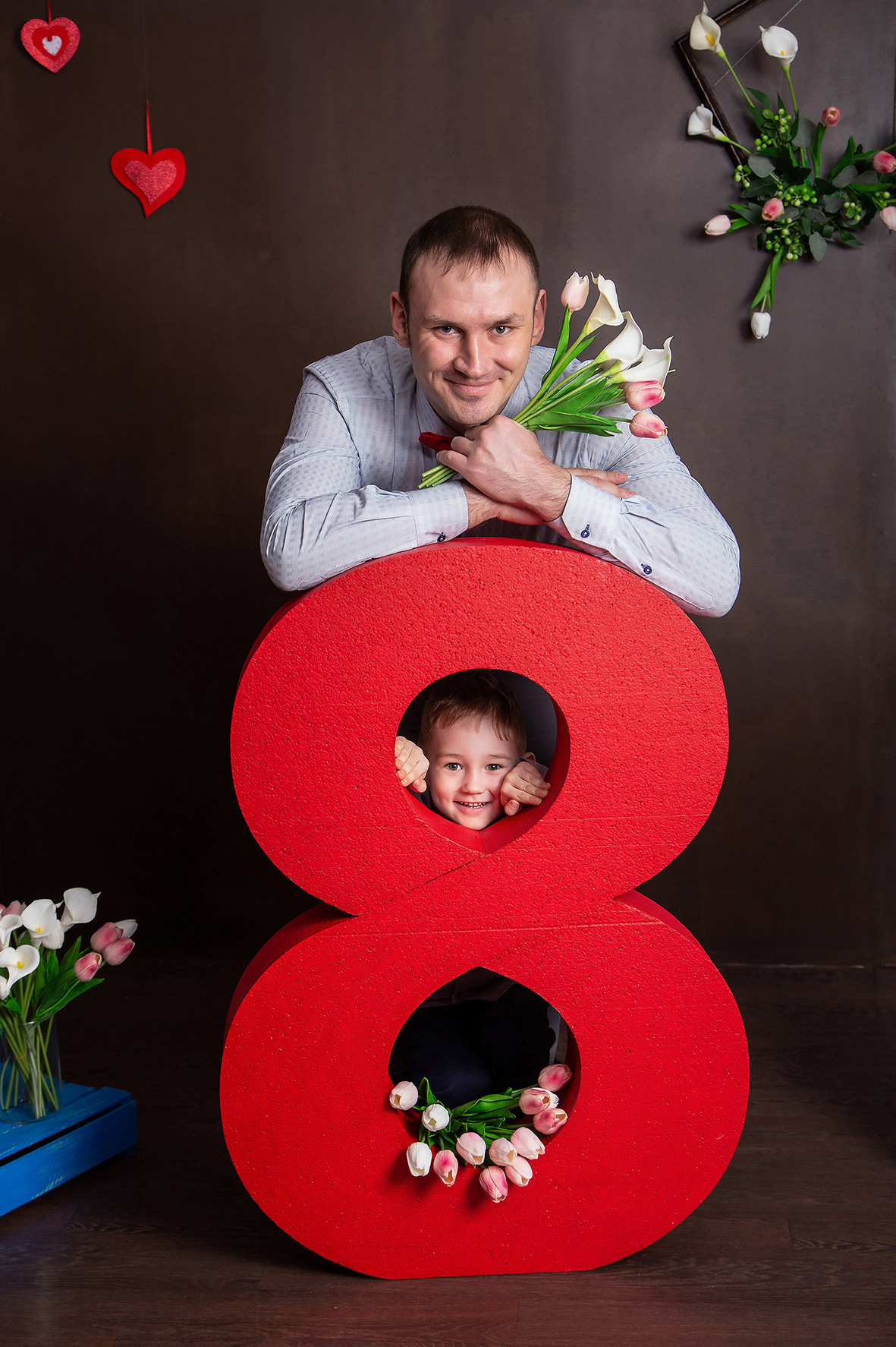 Тематическая фотосессия в студии Темиртау к 8 марта.