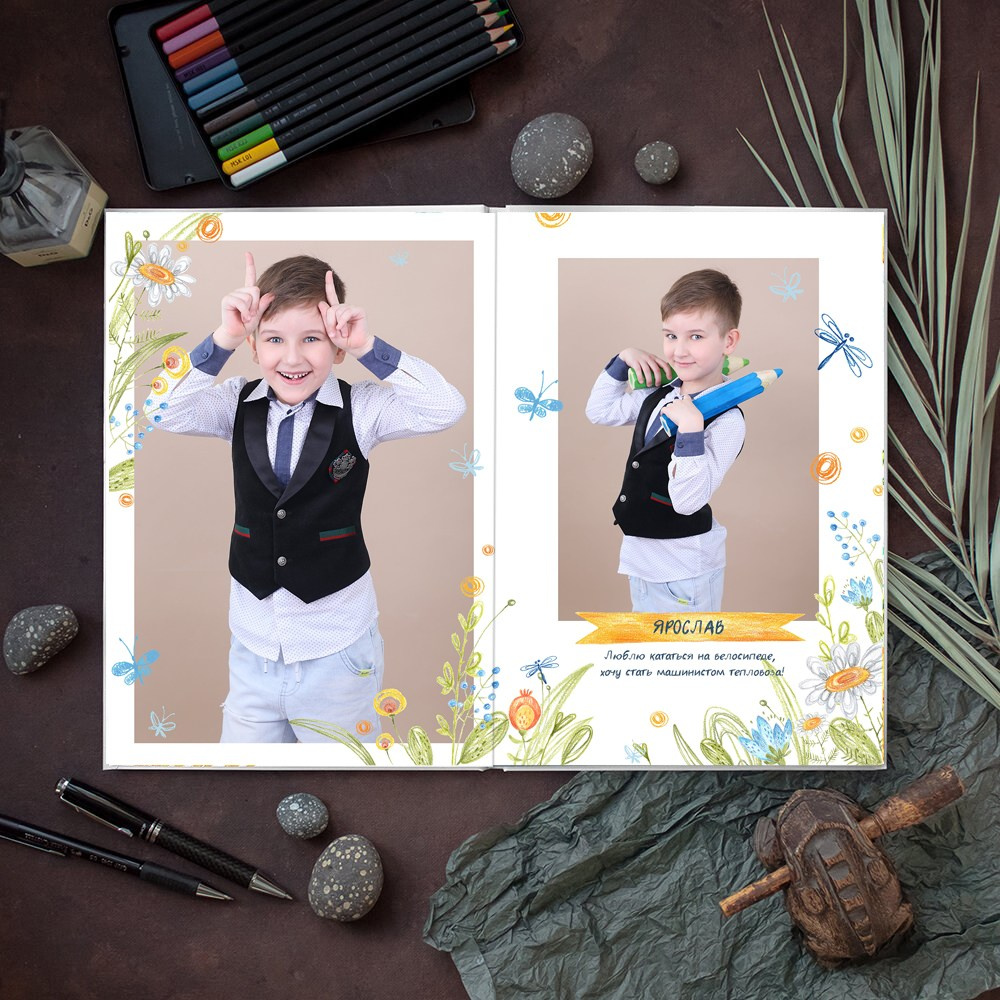 АЛЬБОМ 3 РАЗВОРОТА (6 страниц). Школьный фотограф Олеся Галатова