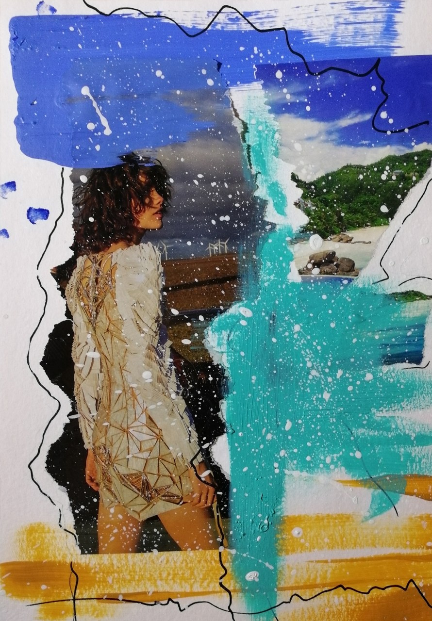 Интерьерные коллажи из журналов