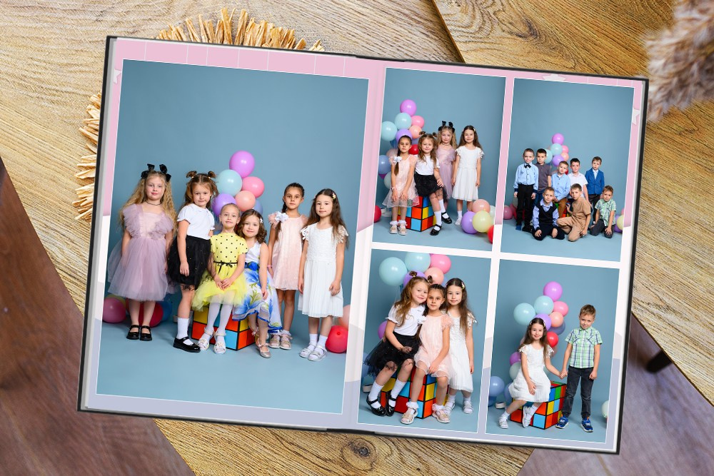 Выпускной альбом для детского сада в Томске. Студия выпускных альбомов Ольги Галкиной. Томск