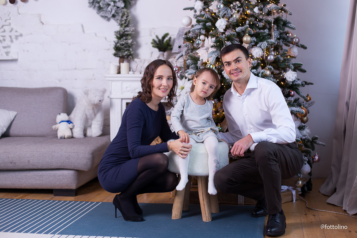 Новогодняя фотосессия в студии. Фотограф в СПб Антонина Линова