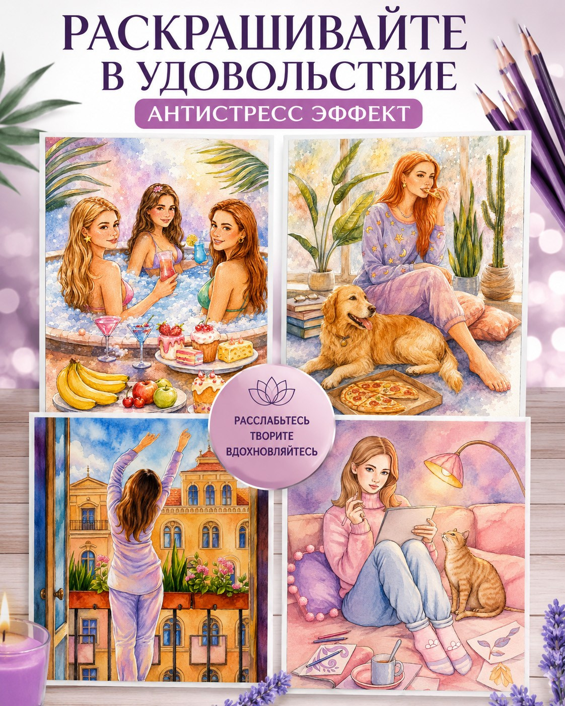 Happymoments. Алёна Лазарева | Художник • Автор раскрасок • Иллюстратор • Дизайнер паттернов