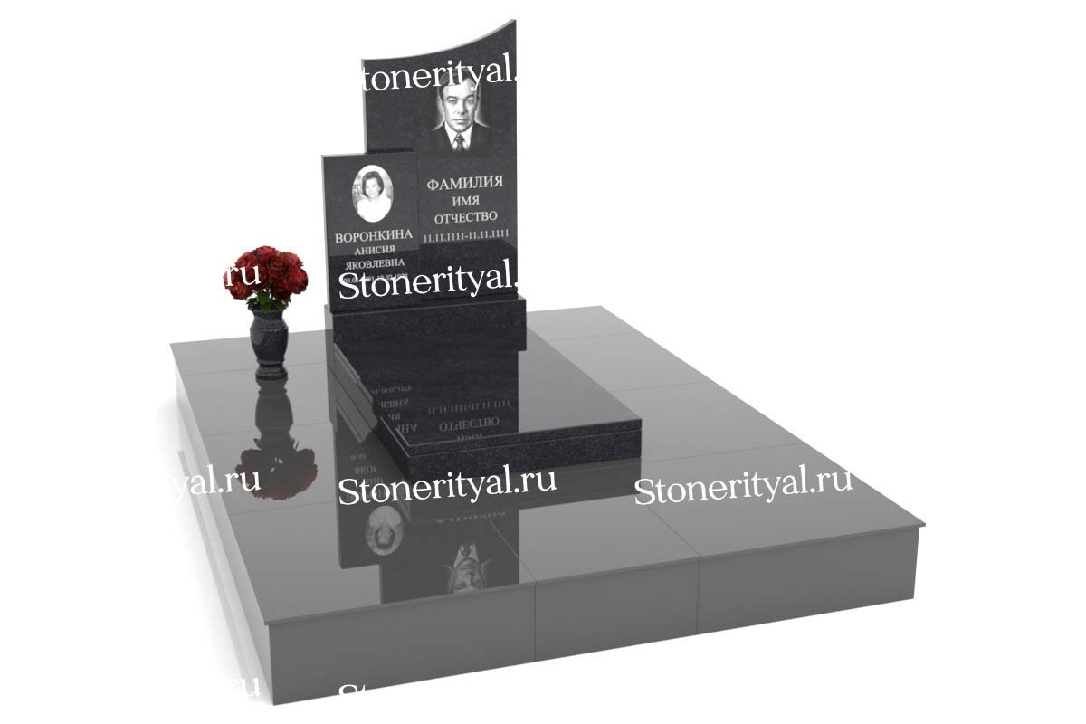Семейные памятники. Изготовление и установка памятников в Москве и МО