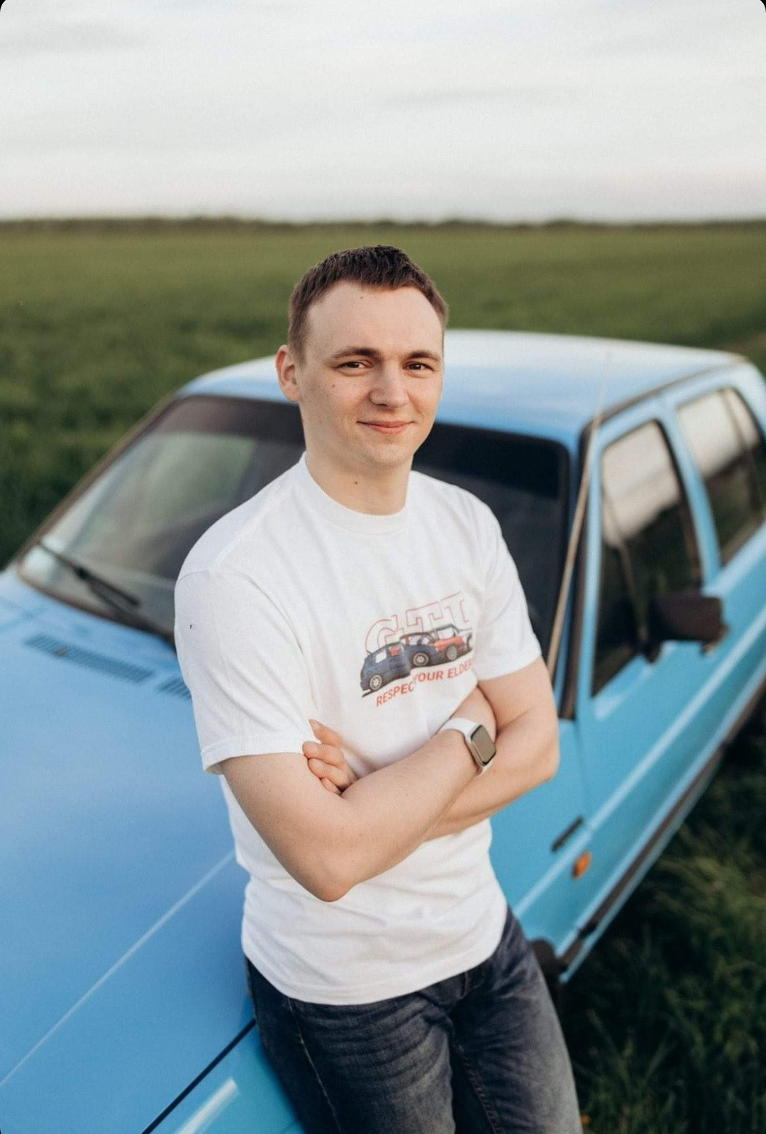 Футболка Volkswagen Golf GTi. Автомобильный фотограф Антон Цырулев