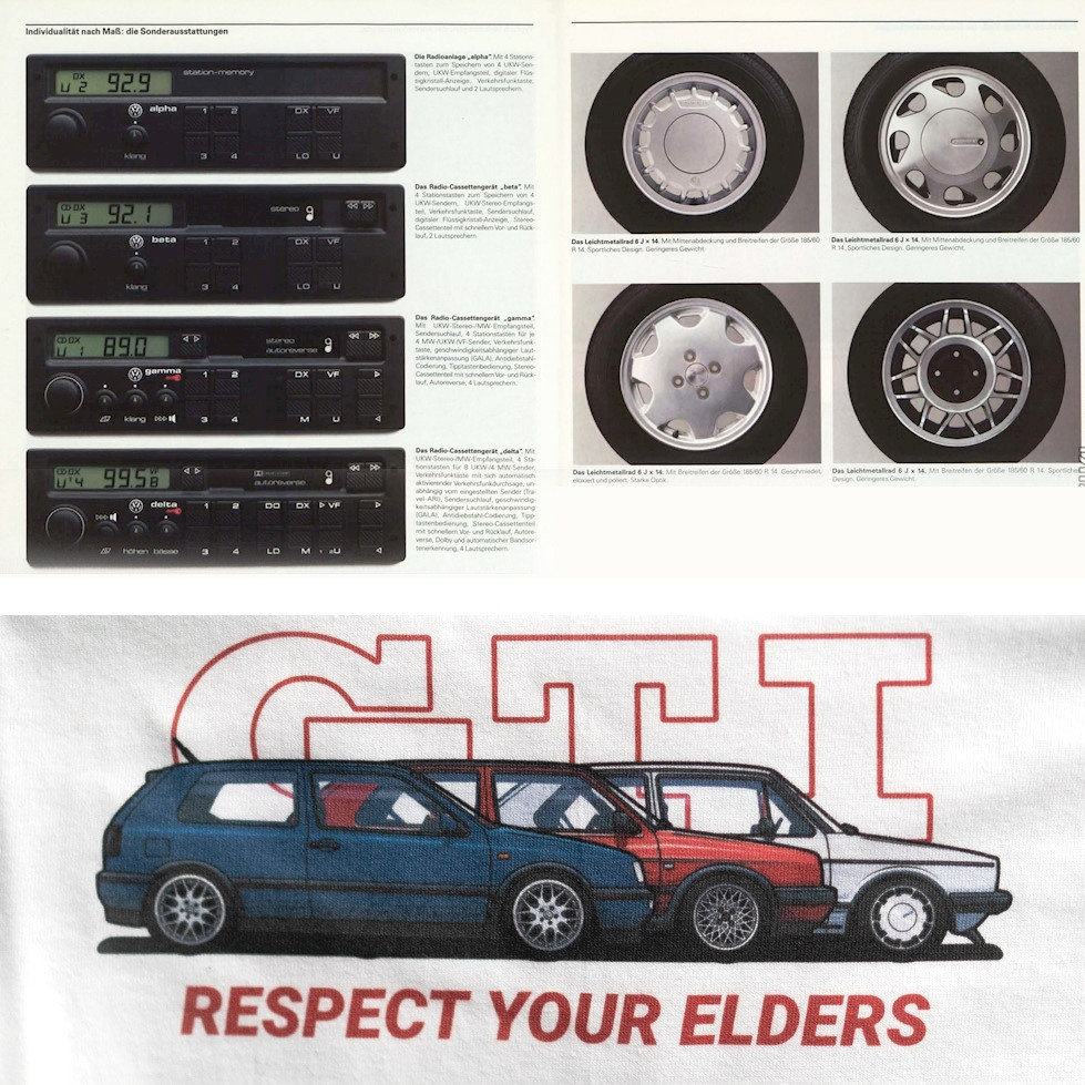 принт с фольксваген гольф изготовлен методом прямой печати