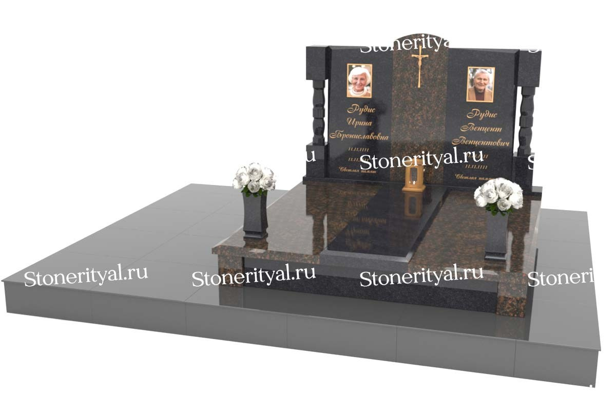 Семейные памятники. Изготовление и установка памятников в Москве и МО