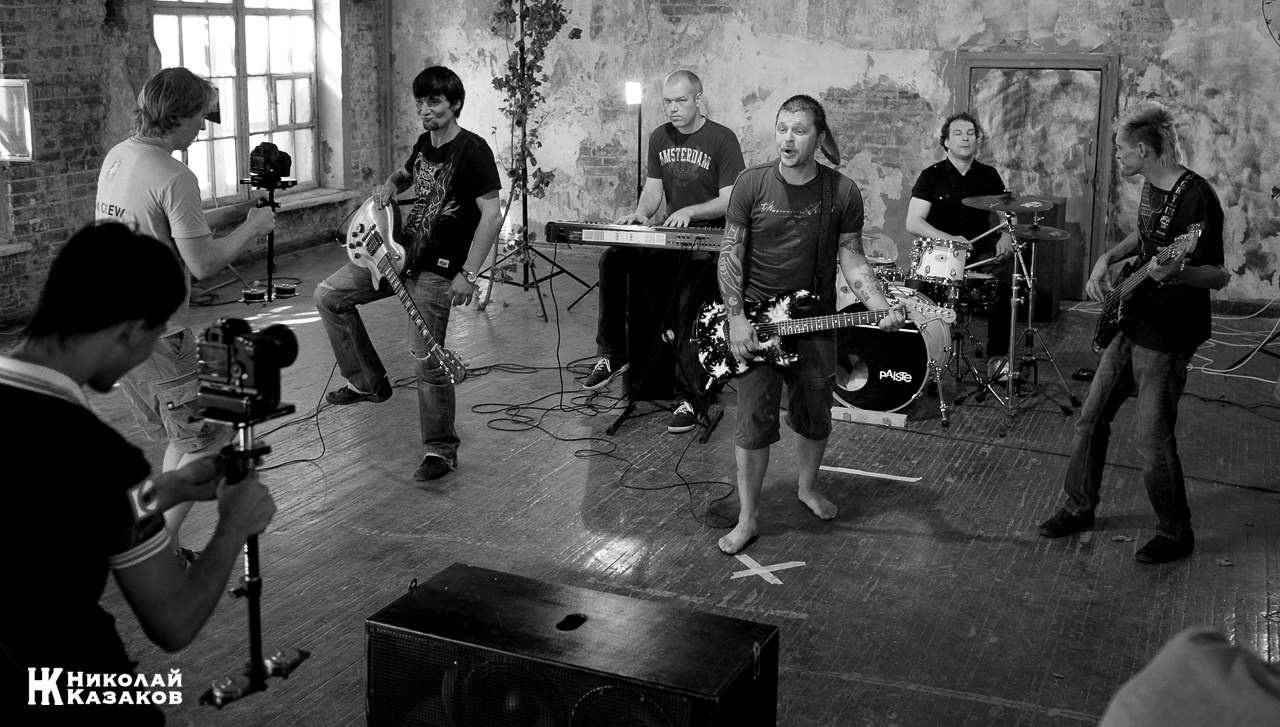 Бэкстейдж со съемок клипа группы «Пилот». Николай Казаков. Профессиональный фотограф. Преподаватель фотографии