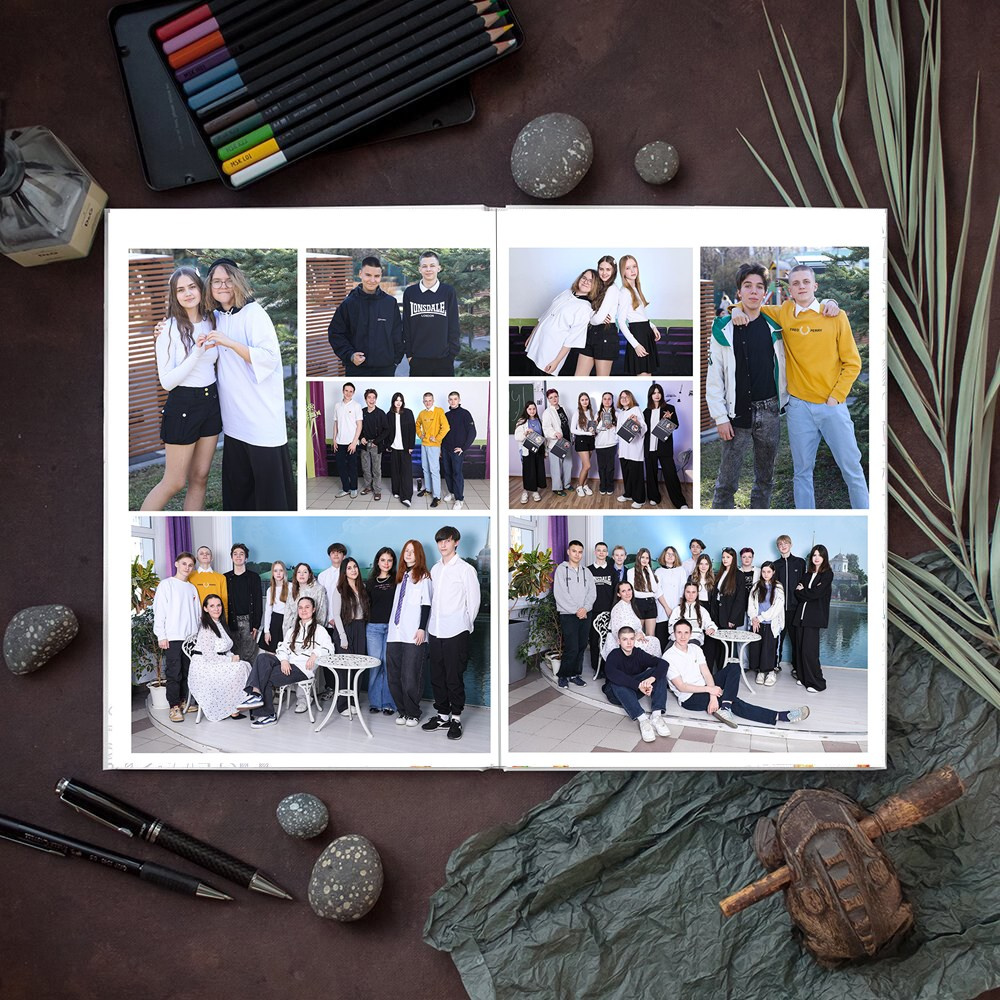 АЛЬБОМ 10 разворотов (20 страниц) ШКОЛА. Школьный фотограф Олеся Галатова