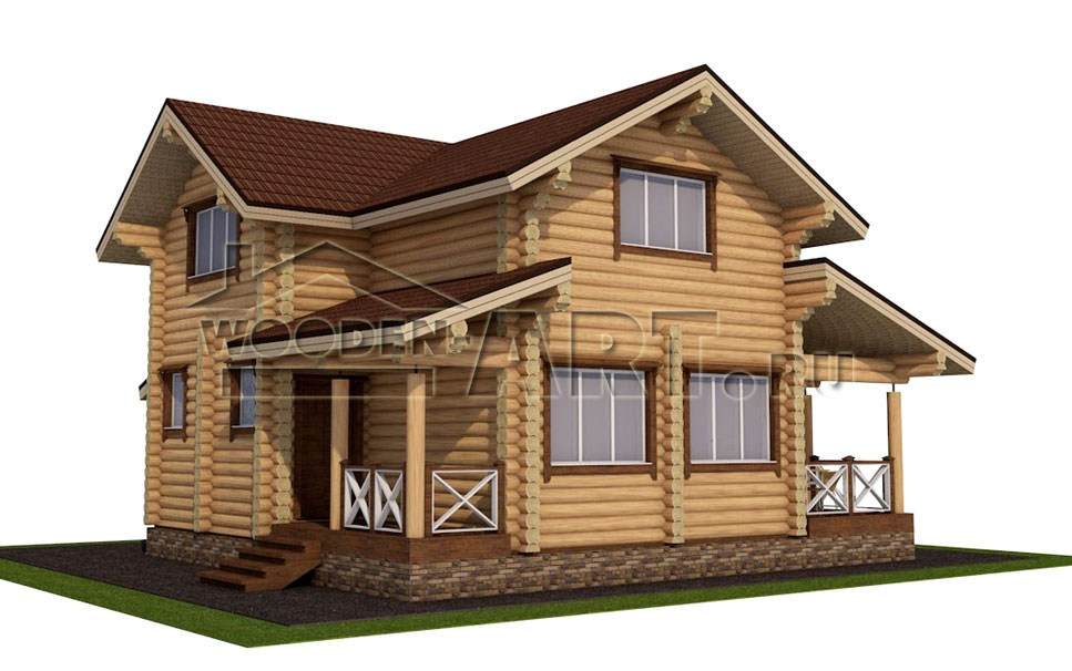 «Роща» 150 кв. м. Проекты деревянных домов