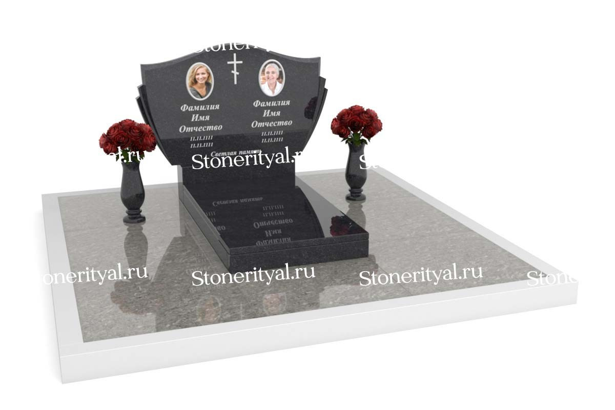 Семейные памятники. Изготовление и установка памятников в Москве и МО