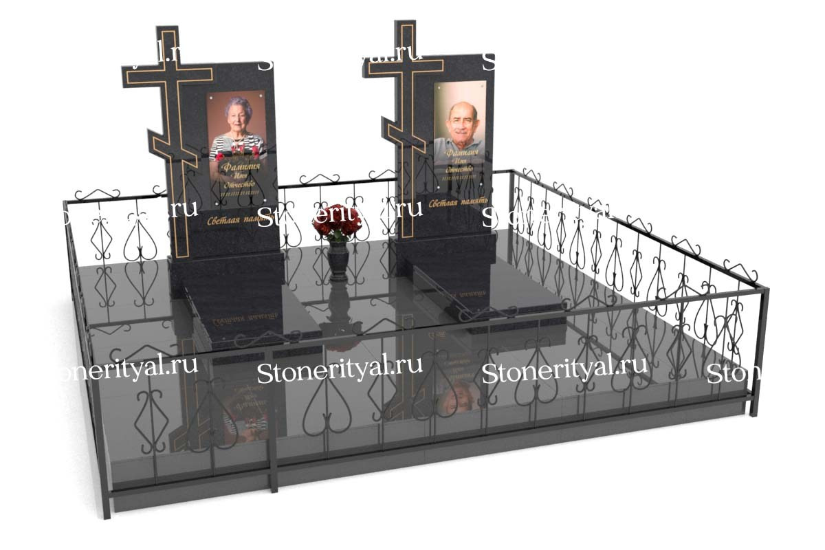 Семейные памятники. Изготовление и установка памятников в Москве и МО