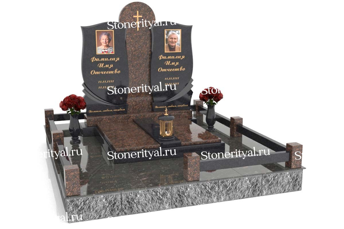 Семейные памятники. Изготовление и установка памятников в Москве и МО