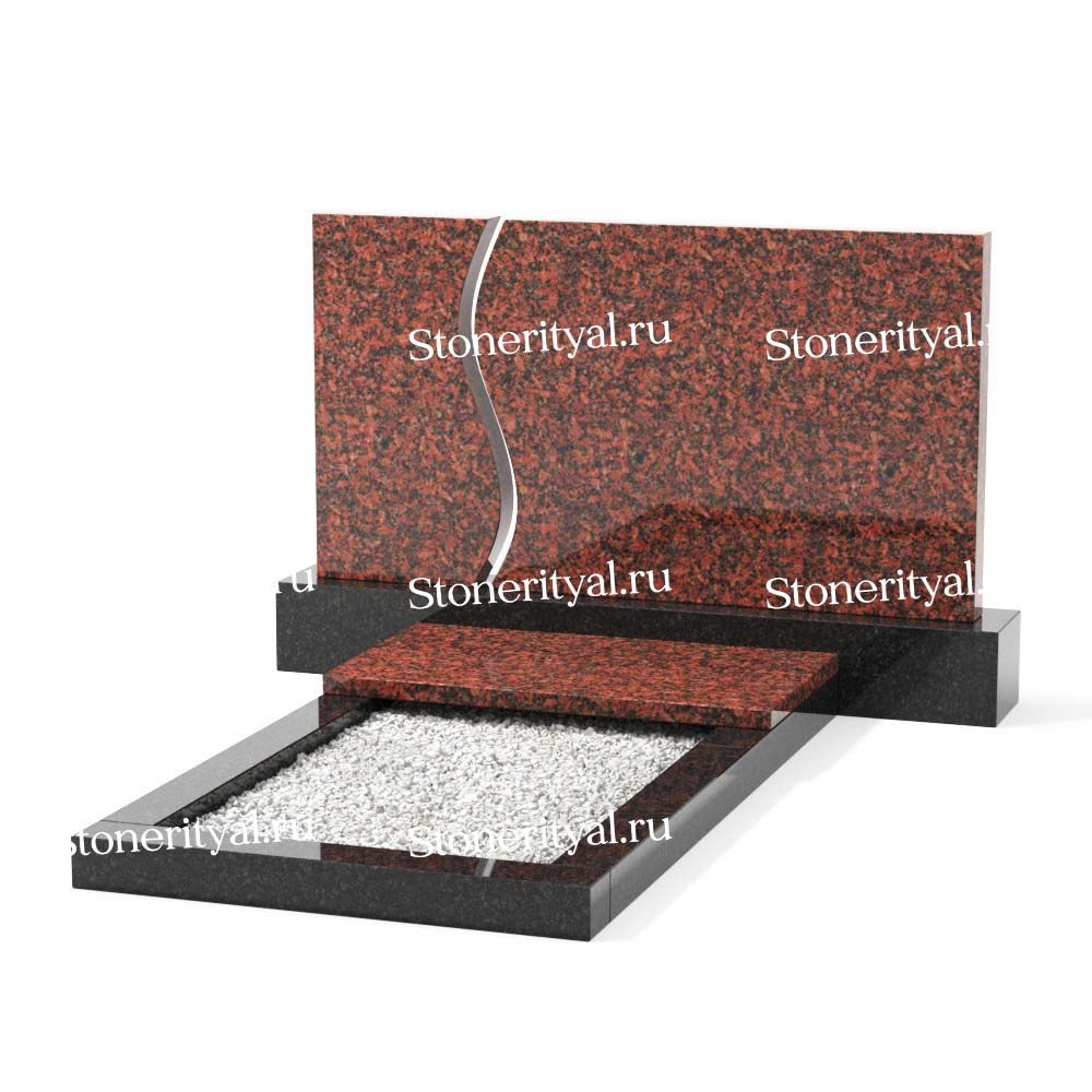 Комбинированные памятники на двоих. Изготовление и установка памятников в Москве и МО