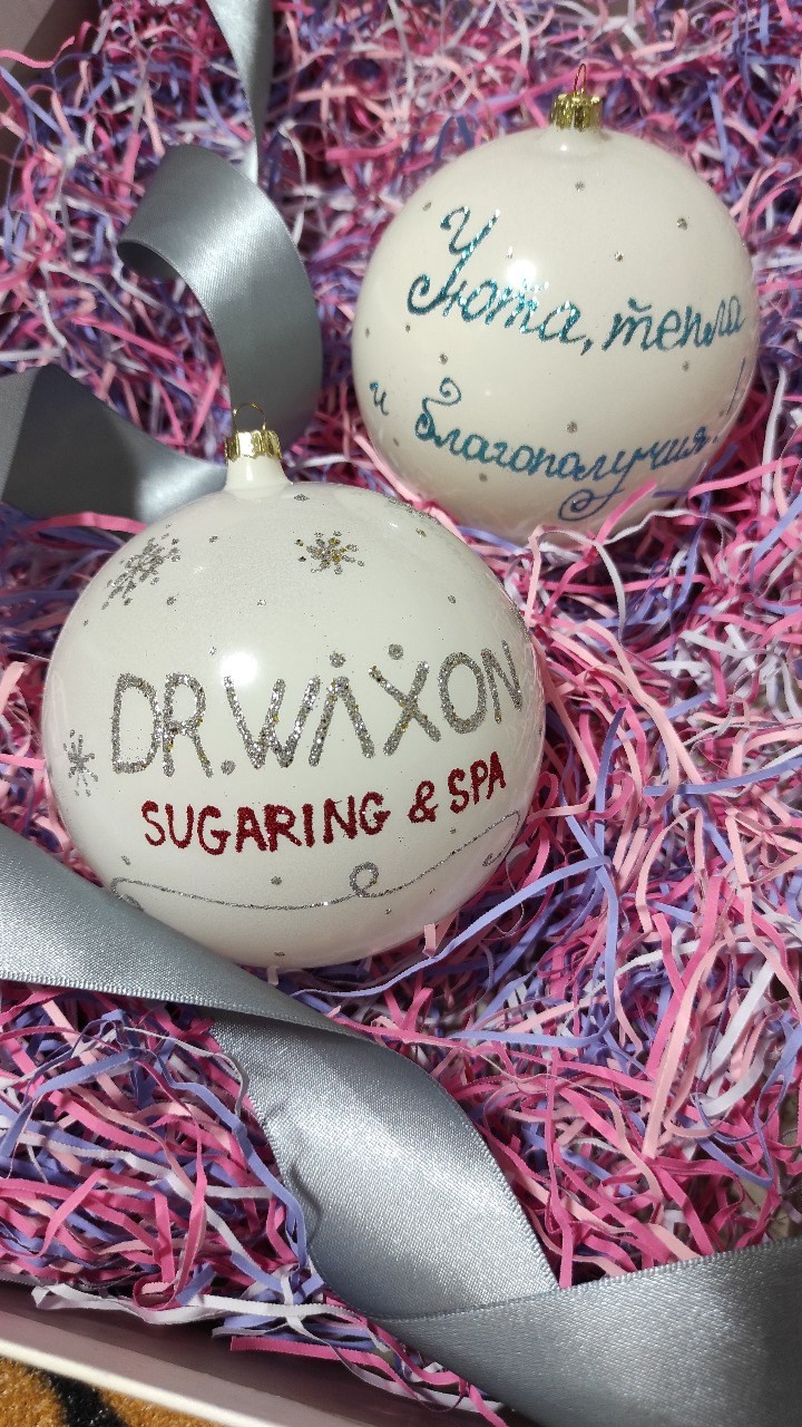 Елочный шар с росписью-Ваш лучший подарок на Новый Год. Арт-вечеринки и мастер-классы в Москве для взрослых и детей