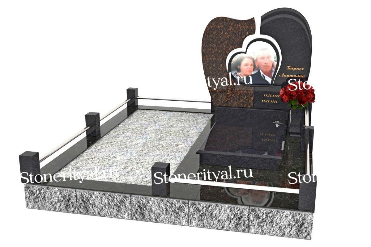 Семейные памятники. Изготовление и установка памятников в Москве и МО