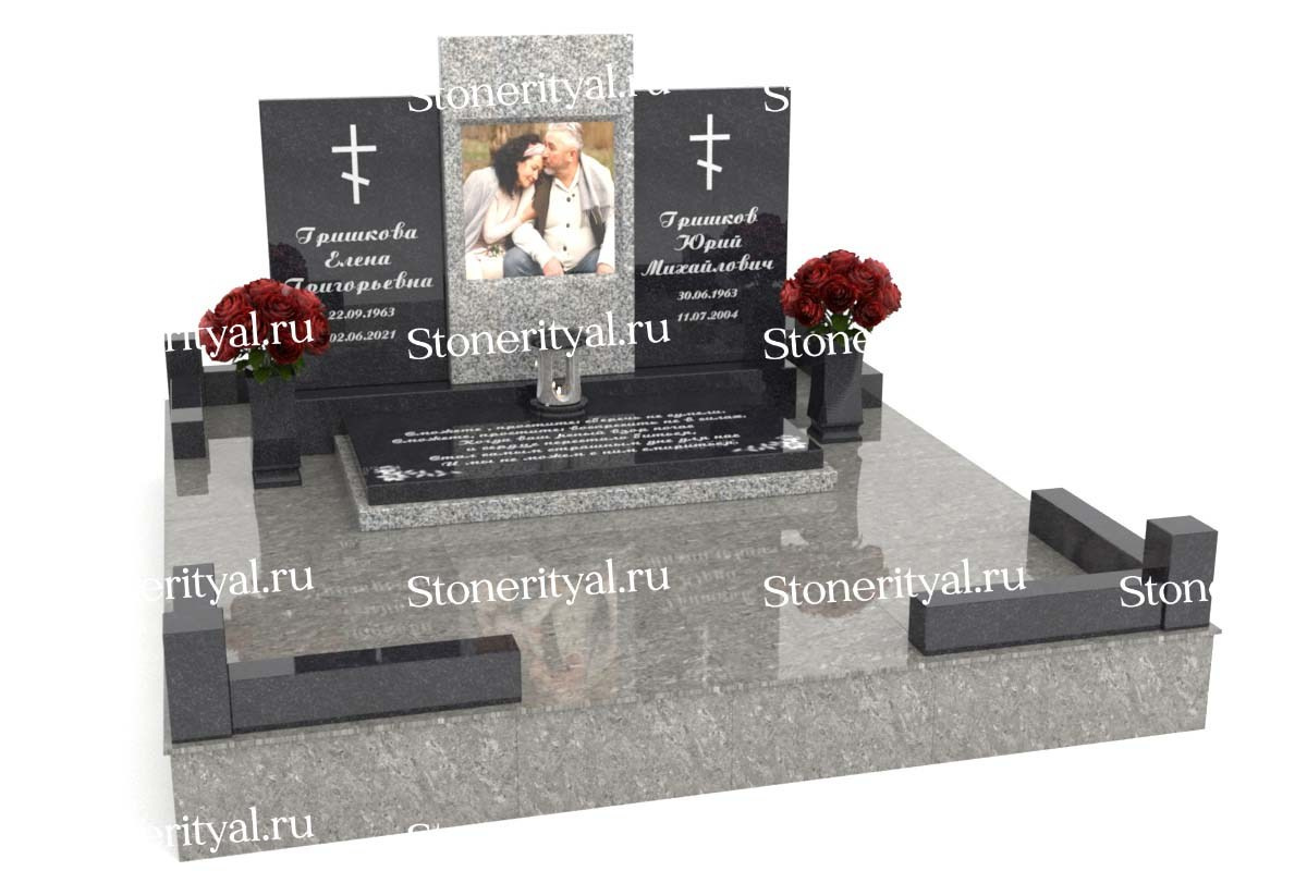 Семейные памятники. Изготовление и установка памятников в Москве и МО