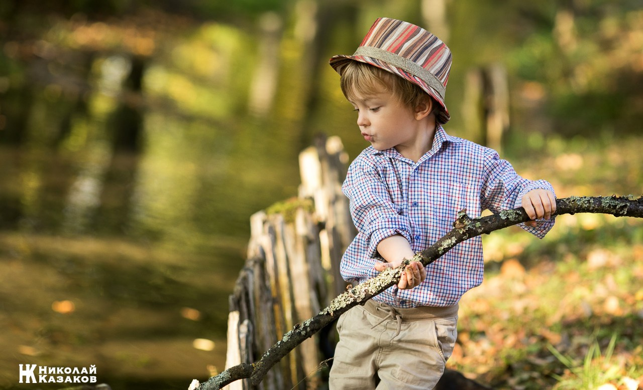 Детская фотосессия на природе. Николай Казаков. Профессиональный фотограф. Преподаватель фотографии