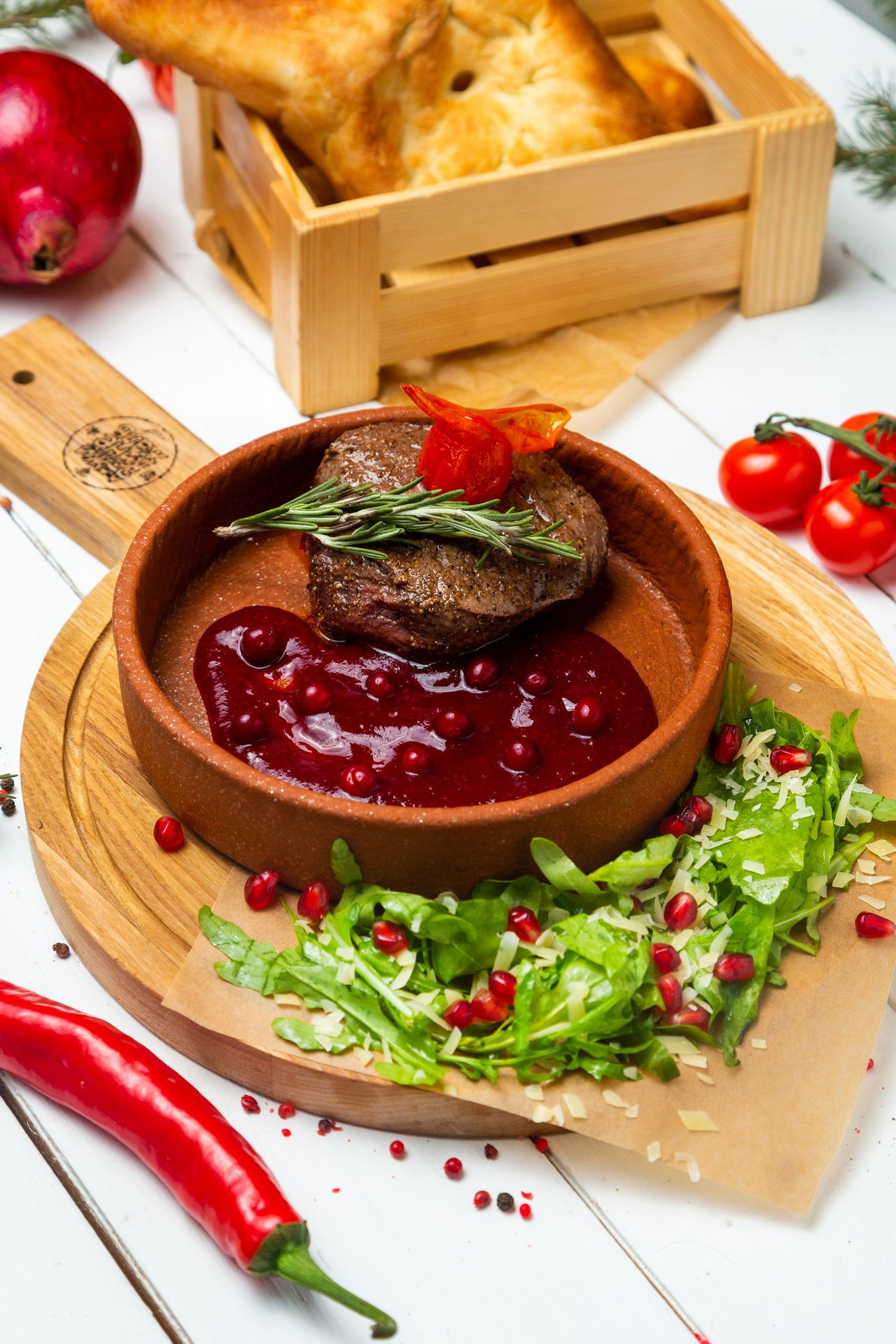 Фудфотосъемка блюда в композиции