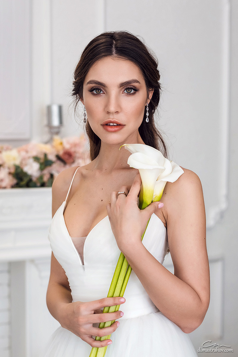 Утро невесты в студии. Свадебный фотограф, фотосъемка в Крыму, Севастополе, Симферополе, Ялте