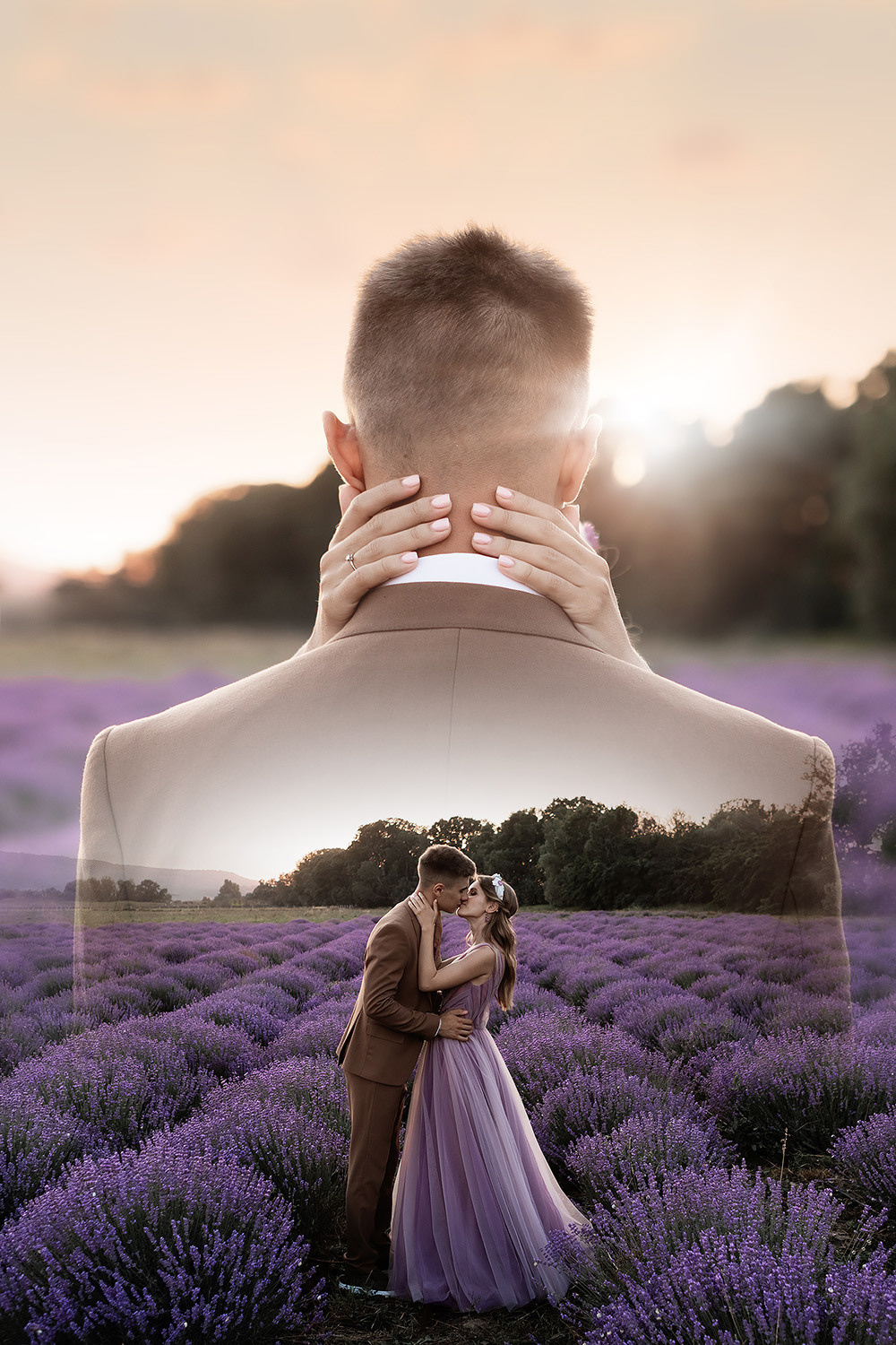 Вадим и Катя - свадебная выездная церемония и фотосессия в лаванде. Свадебный фотограф, фотосъемка в Крыму, Севастополе, Симферополе, Ялте