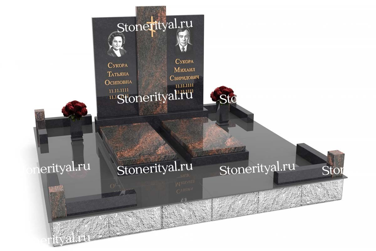 Семейные памятники. Изготовление и установка памятников в Москве и МО