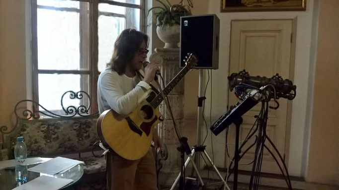 автор-исполнитель, гитарист Андрей Егоров — концерт 2017 г в особняке Шрёдера