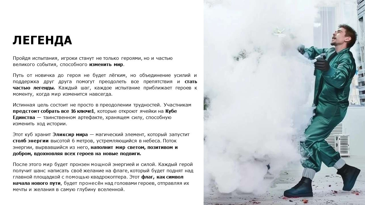 Разработка концепции и реализация проекта «Зарница 1.0» в рамках работы с агентством Andersen event. Главная