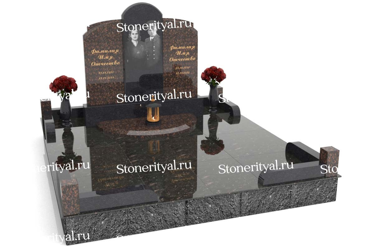 Семейные памятники. Изготовление и установка памятников в Москве и МО