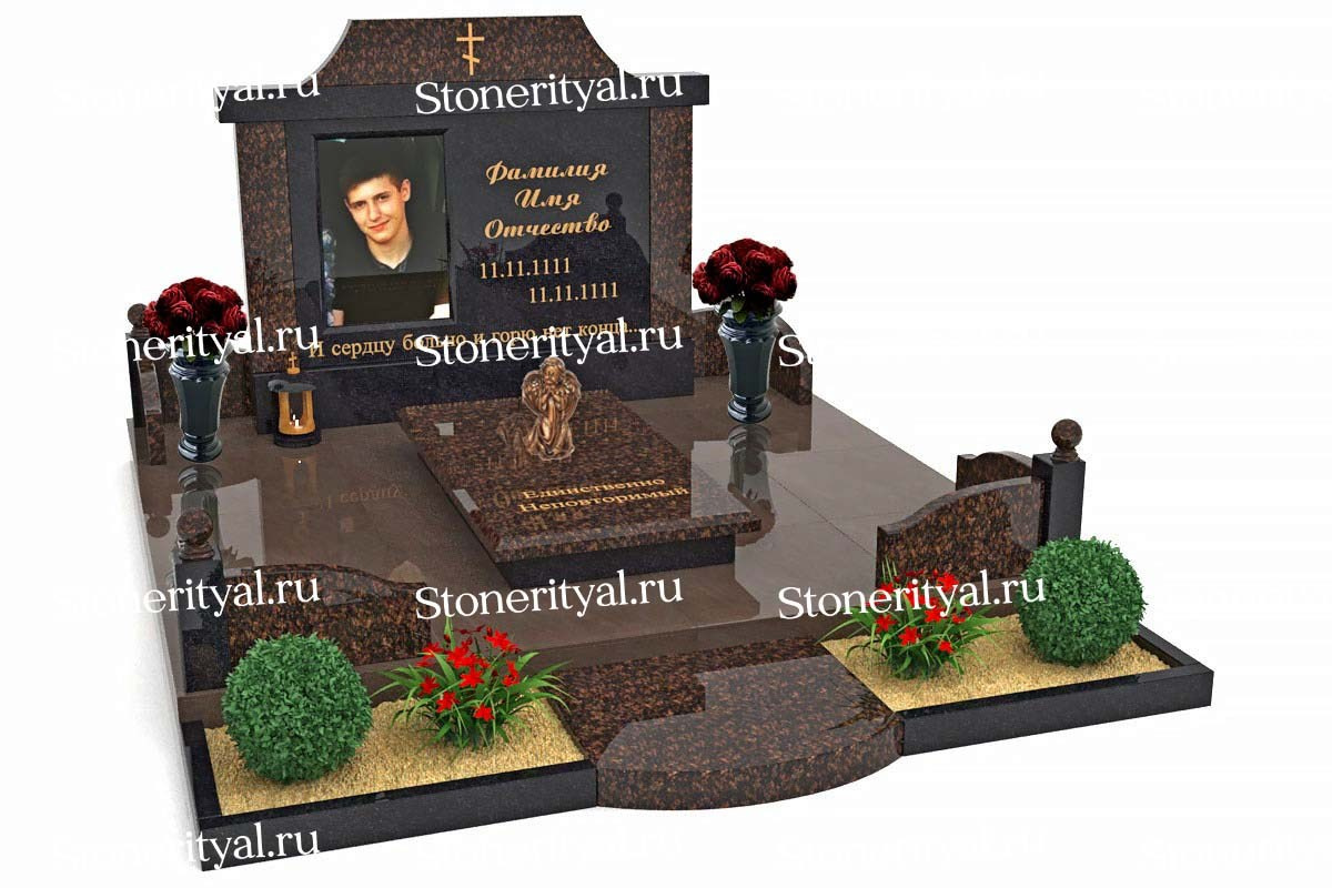 Семейные памятники. Изготовление и установка памятников в Москве и МО