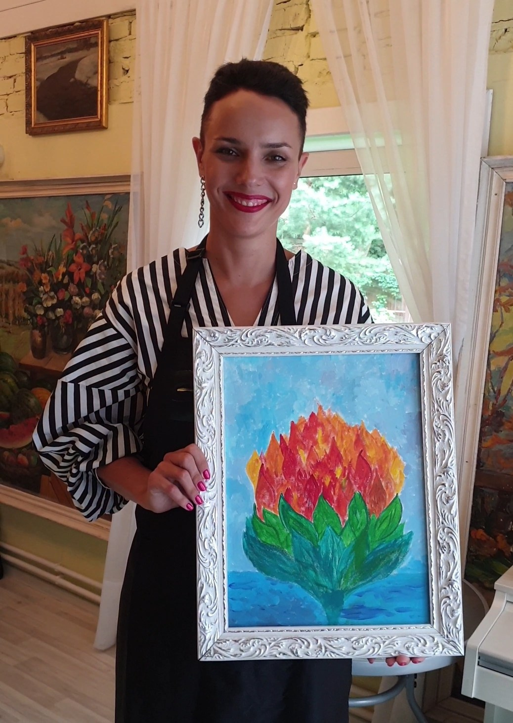 Мастер-класс "Интуитивная живопись" в Москве поселок Сокол - автор Марина Кузнецова