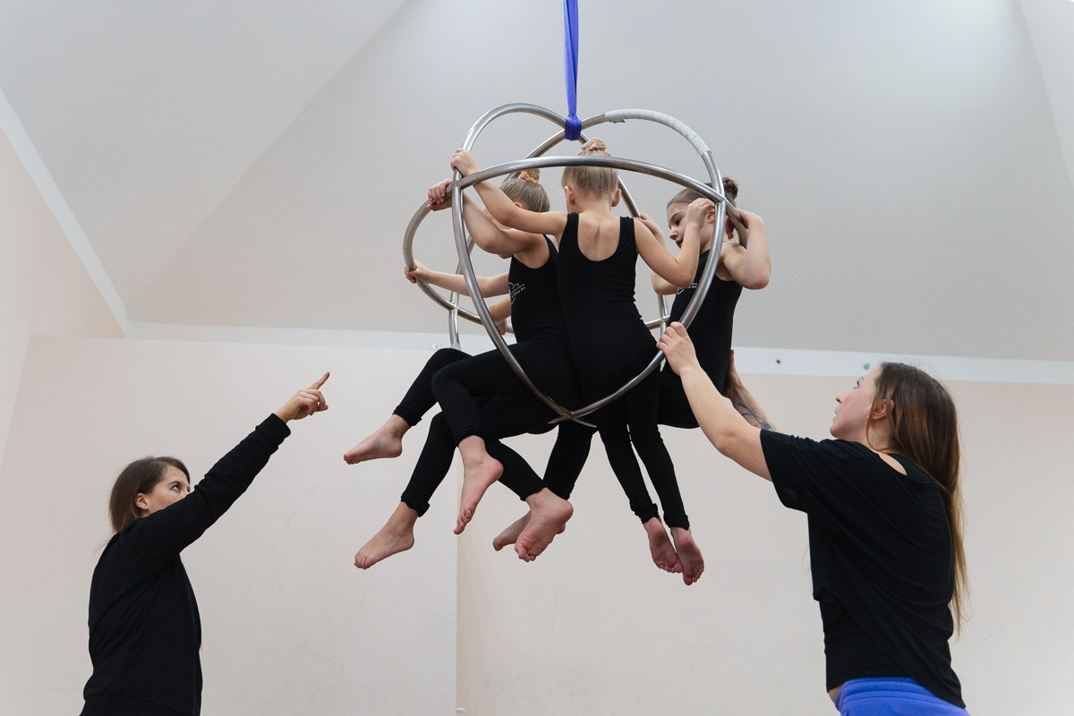 Тренировка в цирковой студии. Репортажный и семейный фотограф в Санкт-Петербурге Тарас Марченко