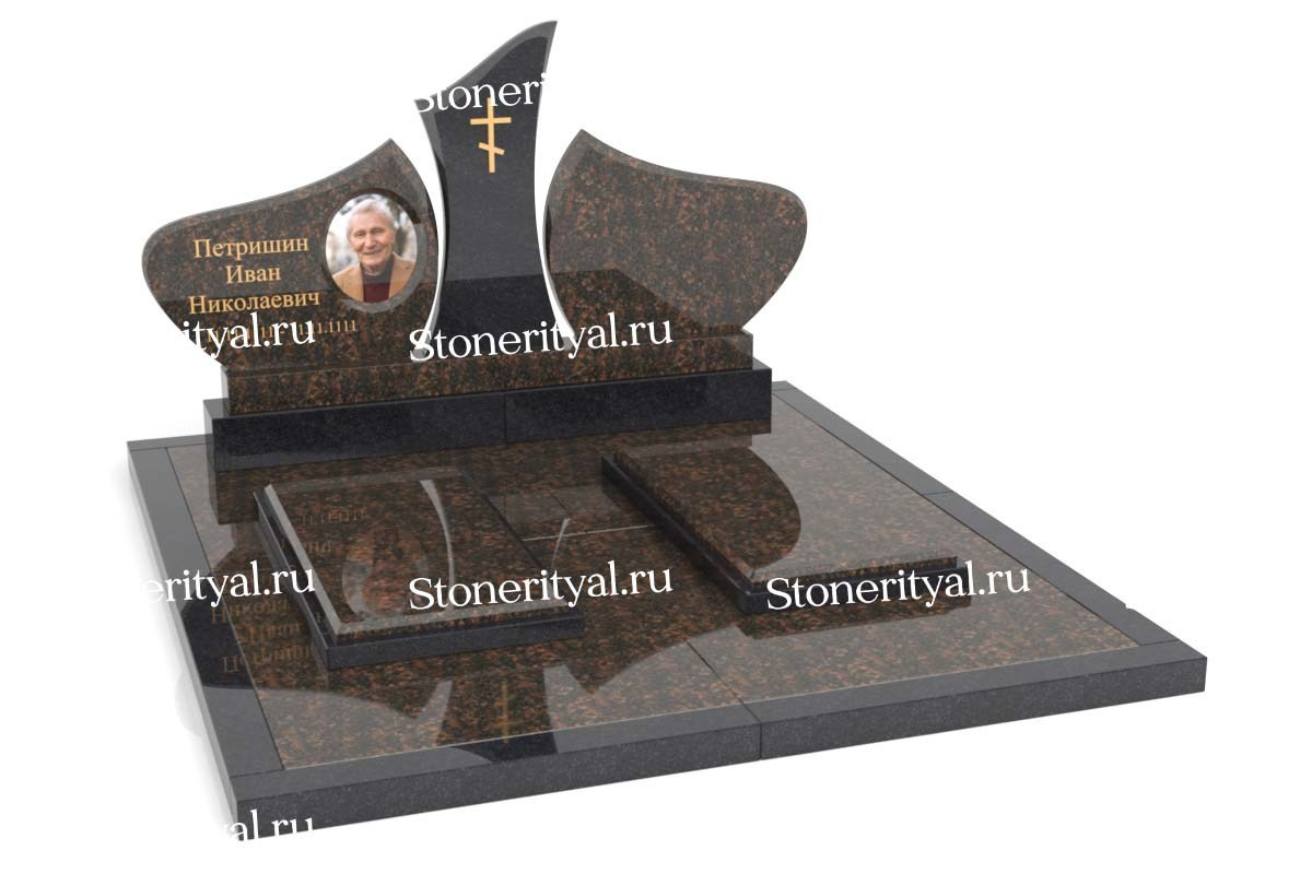 Семейные памятники. Изготовление и установка памятников в Москве и МО