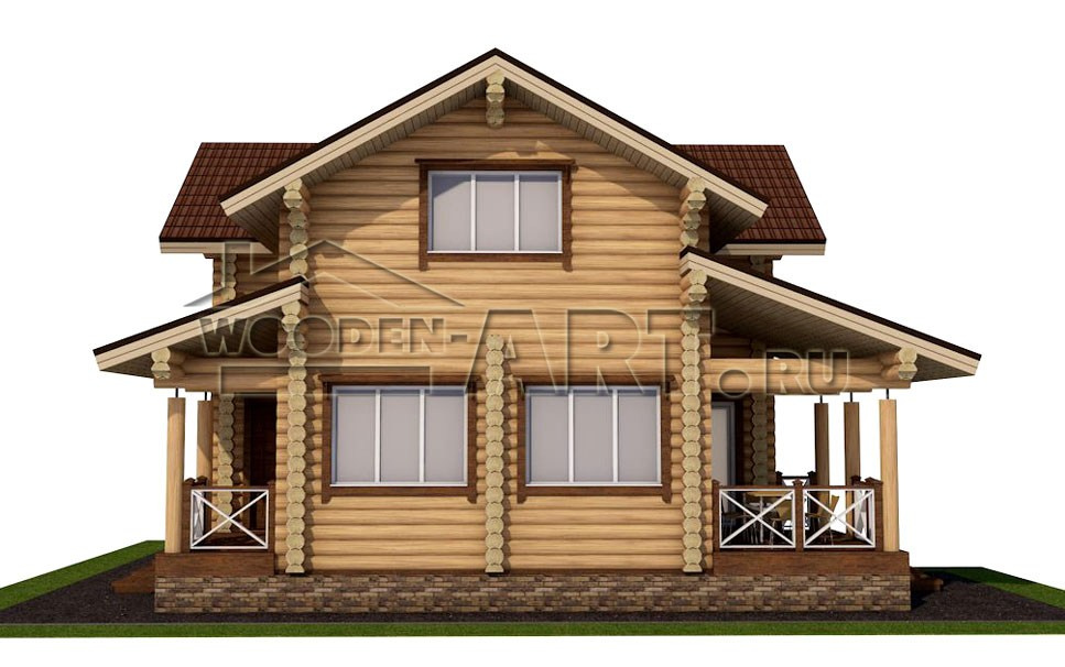 «Роща» 150 кв. м. Проекты деревянных домов