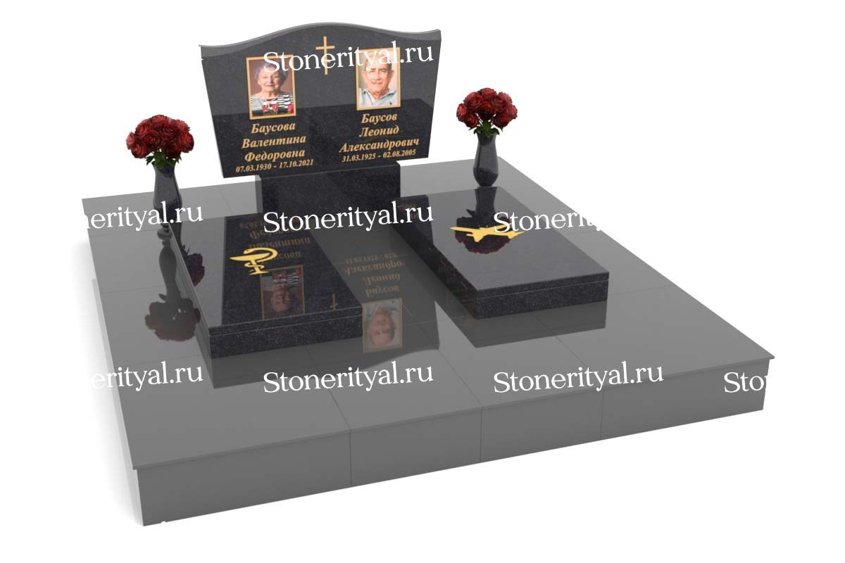 Семейные памятники. Изготовление и установка памятников в Москве и МО