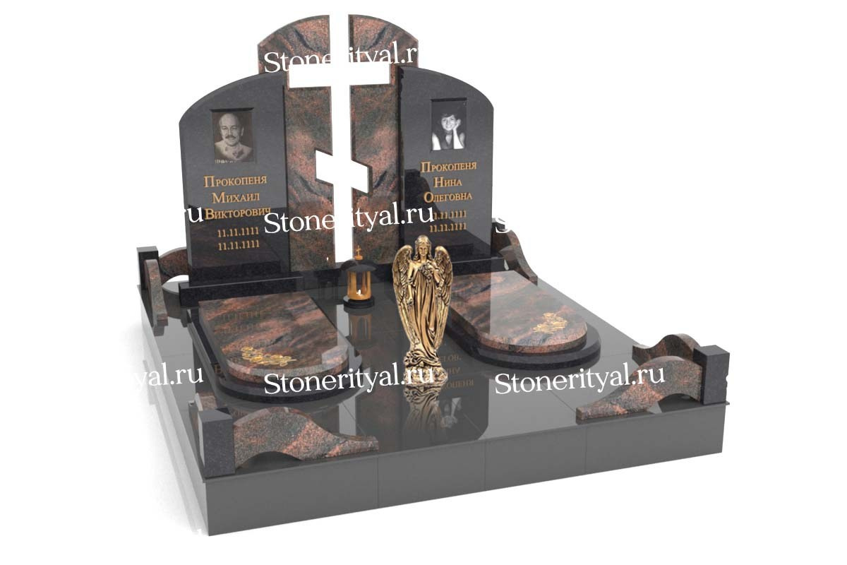 Семейные памятники. Изготовление и установка памятников в Москве и МО