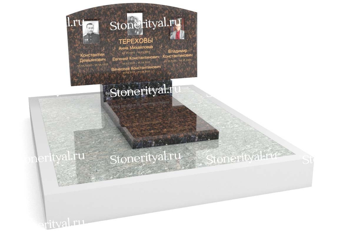 Семейные памятники. Изготовление и установка памятников в Москве и МО