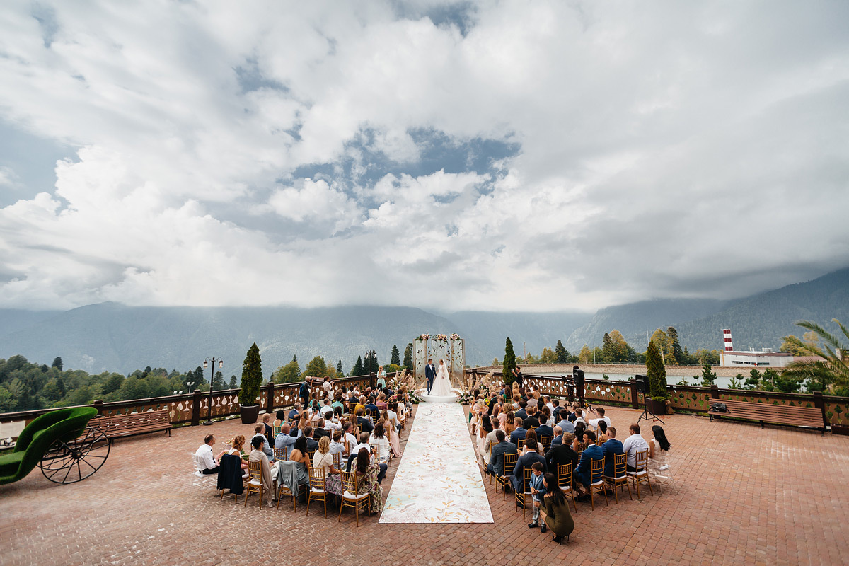 Wedding with on-site registration in Krasnaya Polyana (Sochi). Worldwide Wedding Photography Demskoy Studio