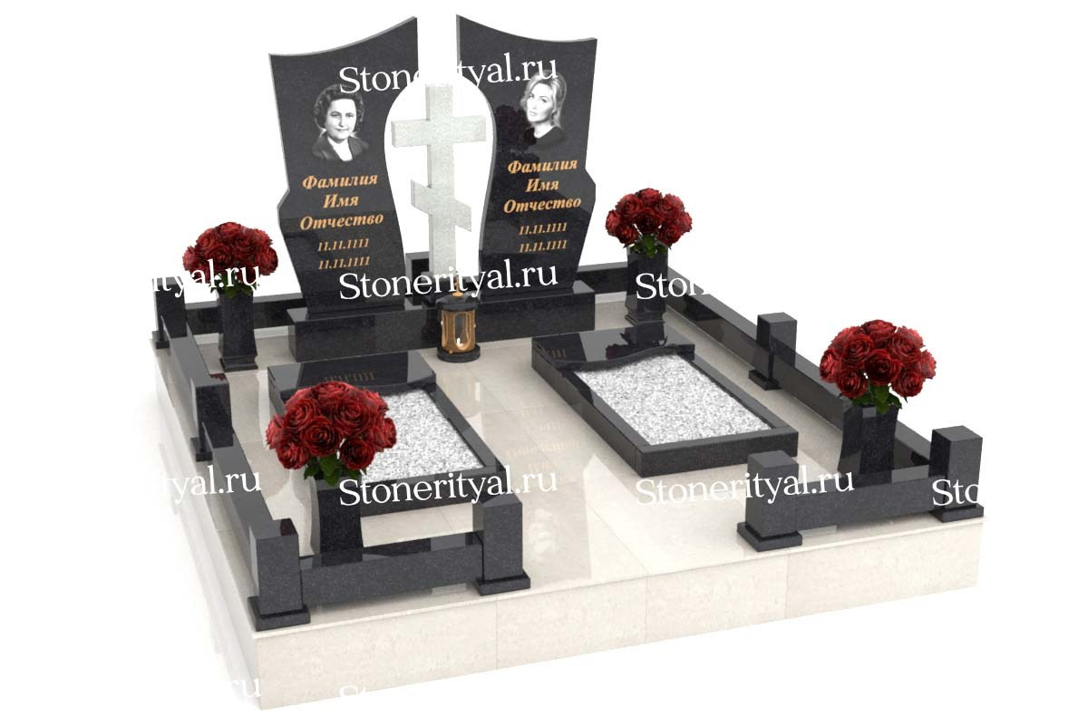 Семейные памятники. Изготовление и установка памятников в Москве и МО