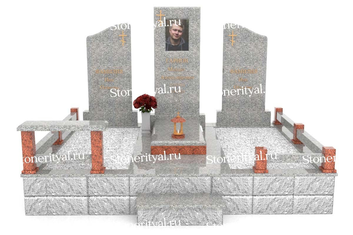 Семейные памятники. Изготовление и установка памятников в Москве и МО