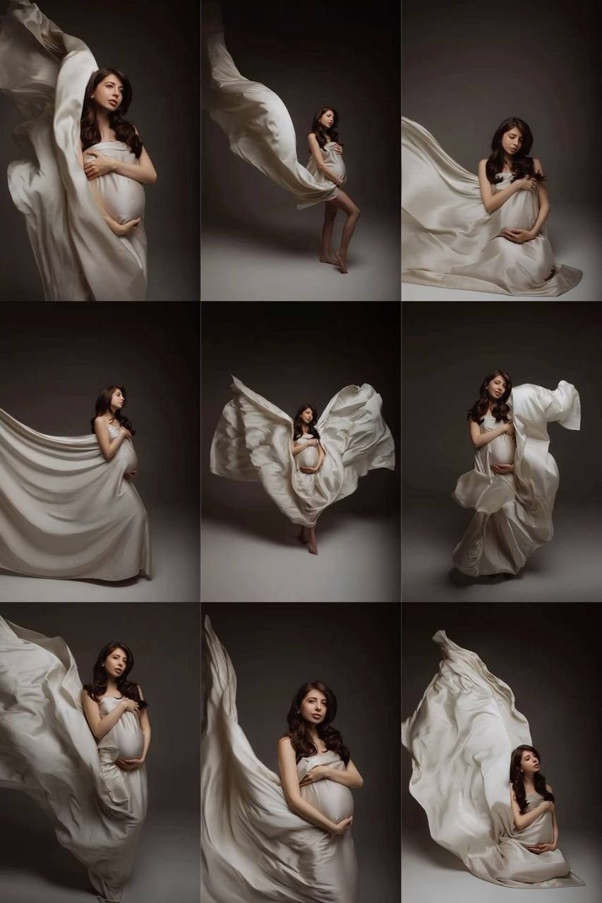 Фотосессия в тканях для беременной. Фотограф и видеограф Анна Жагорина
