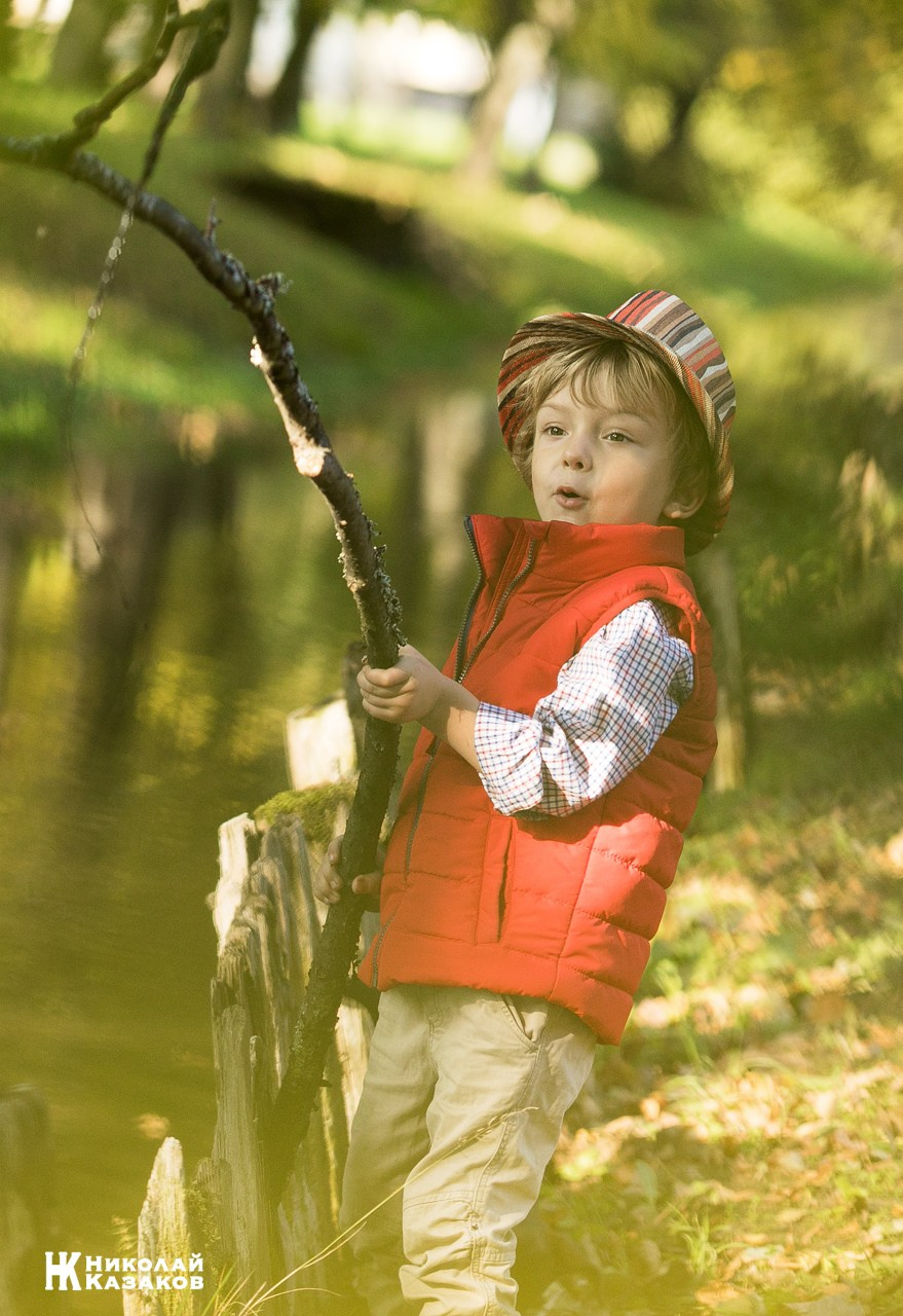 Детская фотосессия на природе. Николай Казаков. Профессиональный фотограф. Преподаватель фотографии